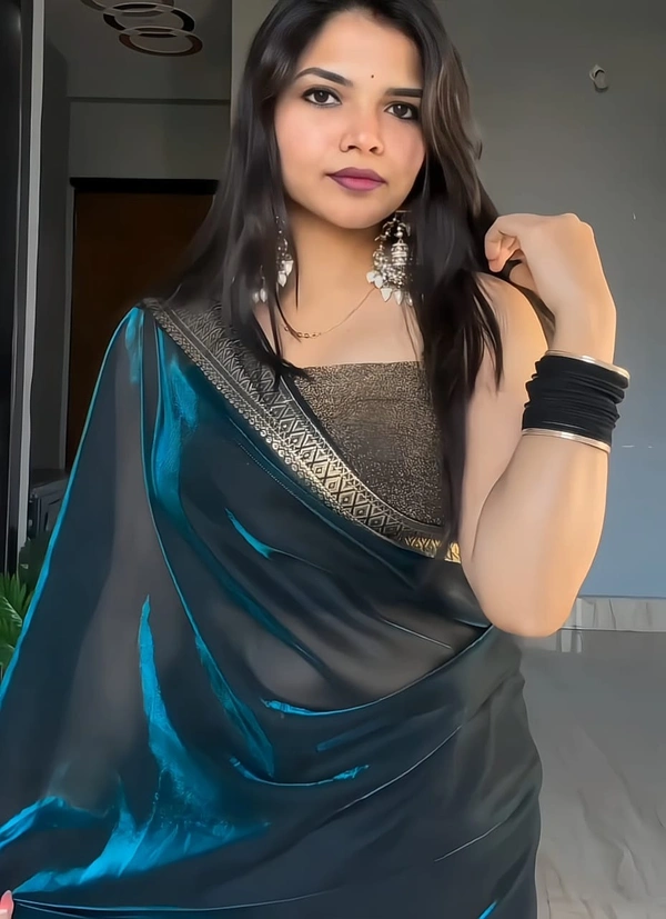 New trending Saree in Dual Shade with Classy Finish ⭐⭐⭐⭐⭐ - FREE, FREE