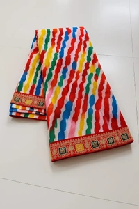 2025 trending Bandhani saree with separate blouse piece   - FREE SIZE, FREE