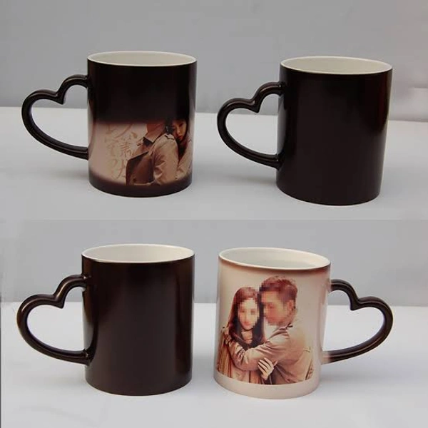 Magic Mug With Heart Handle
