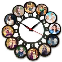 Collage Frame With Clock