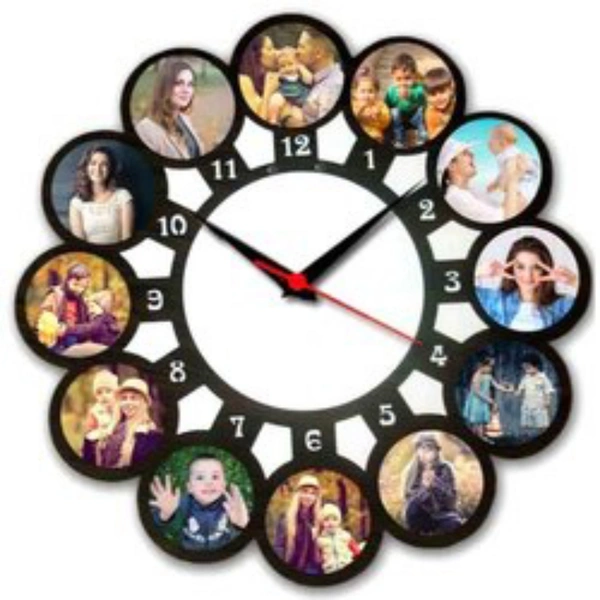 Collage Frame With Clock
