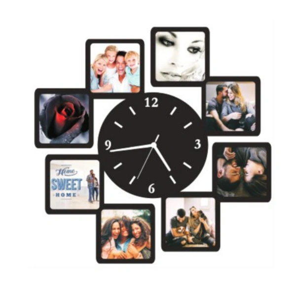 Collage Frame With Clock