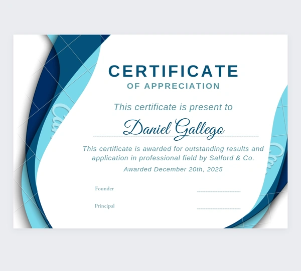 Certificate Print