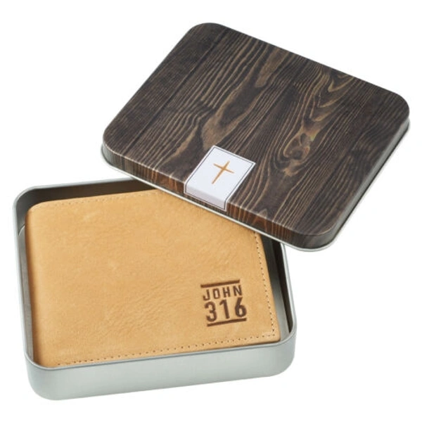 Mens Wallet With Tin Box Packing