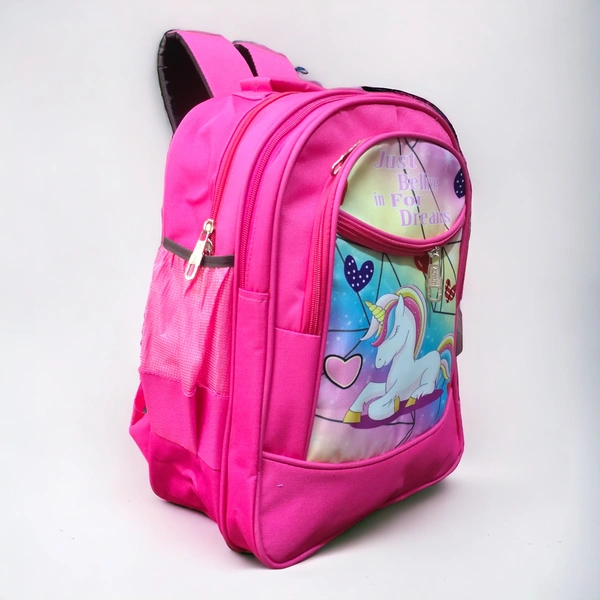 Girls School Bag Unicorn Bag LKG UKG 1st Class School Bags