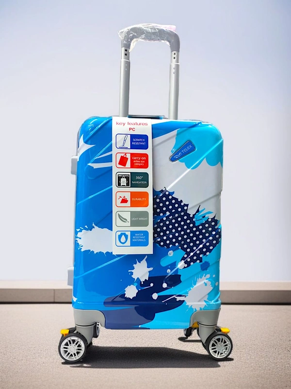 Imported Premium Hard Shell Cabin Luggage | Lightweight Carry-On Suitcase with 360° Wheels | Scratch-Resistant, Water-Resistant & Durable Travel Bag - 20inch (Small)