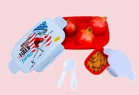 Multifunctional Lunch Box with Cutlery – Portable, Leak-Proof, BPA-Free, Ideal for Healthy Meals On-the-Go - Red