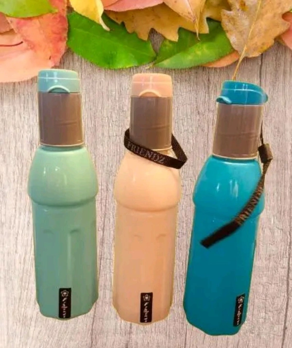 500ml Trendy Plastic Water Bottles with Flip Cap and Carry Strap – Lightweight, Leak-Proof, Perfect for Daily Use
 - Bright Turquoise