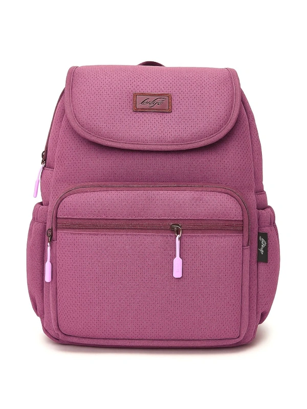 Oxybags Stylish Pink Women’s Backpack | Lightweight, Durable, Spacious School & Travel Bag - Lavender Rose