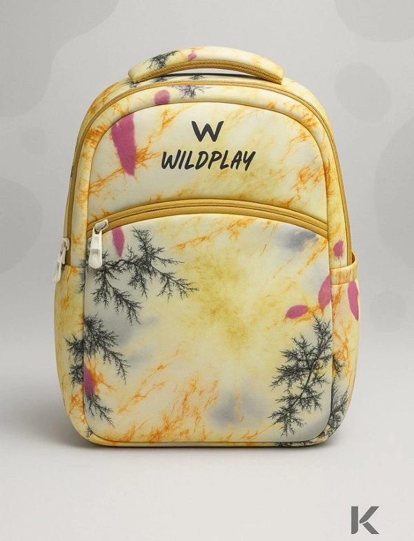 Wildplay Kids Backpack | Lightweight School Bag for Boys & Girls | Stylish & Durable | Multiple Compartments | Water-Resistant