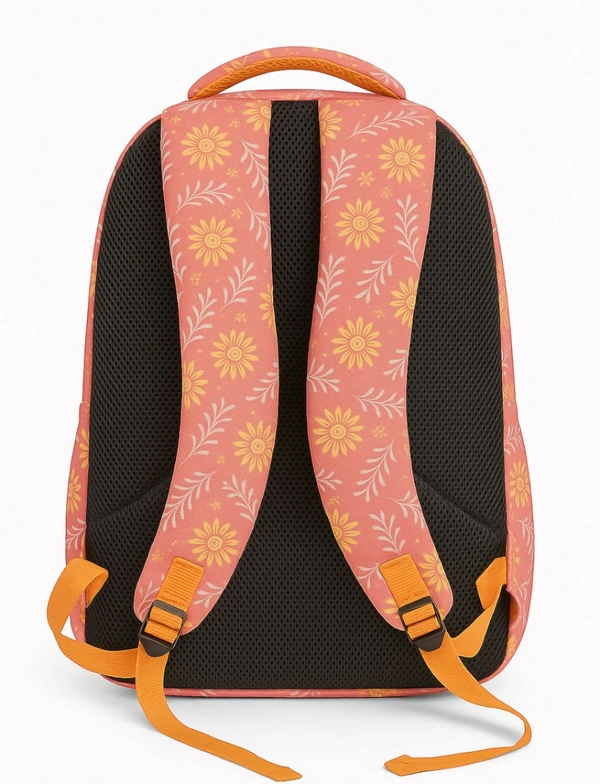 Again  35L College Backpack for Men & Women | Laptop Holder | Tour & Travel Special with Hidden Inner Pocket | Dual Side Bottle Holders | Stylish School & College Bagpack - Mona Lisa