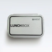 Premium Transparent Lunch/Tiffin Box for Office Men & Women – Sleek Gray | Leak-Proof & Microwave Safe. - Gray