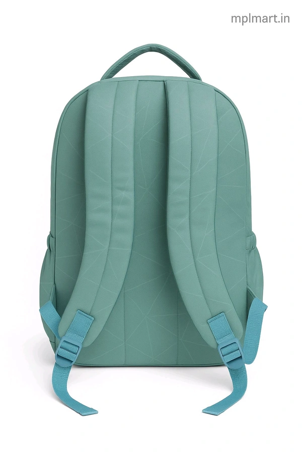 AGĀIN Neptune Geometric Small School Backpack – 2 Compartments + Side Pocket - Neptune
