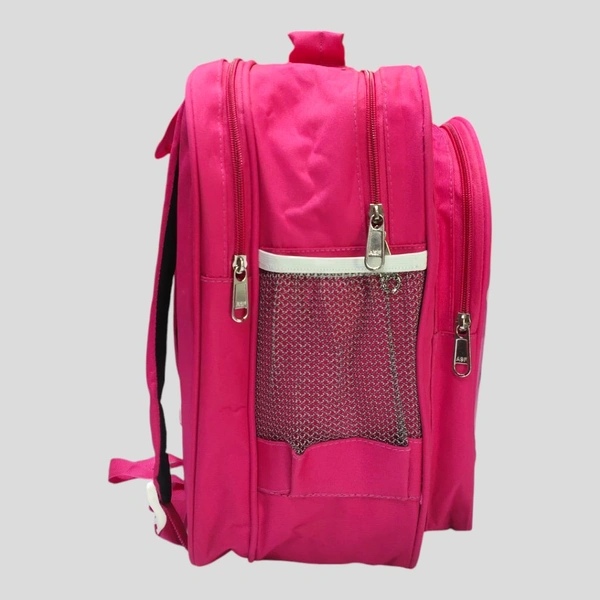 Again  Unicorn 🦄 Print School Bag, School Bag for Class 1st to 3rd – Cartoon Print | Pink Colour | Fits 12 Books - Pink