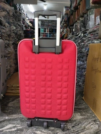 Expo  Winner 24-Inch Red Soft Trolley Bag with Height Expansion, 3 Wheels & Number Lock – Travel Suitcase for Men & Women - Red