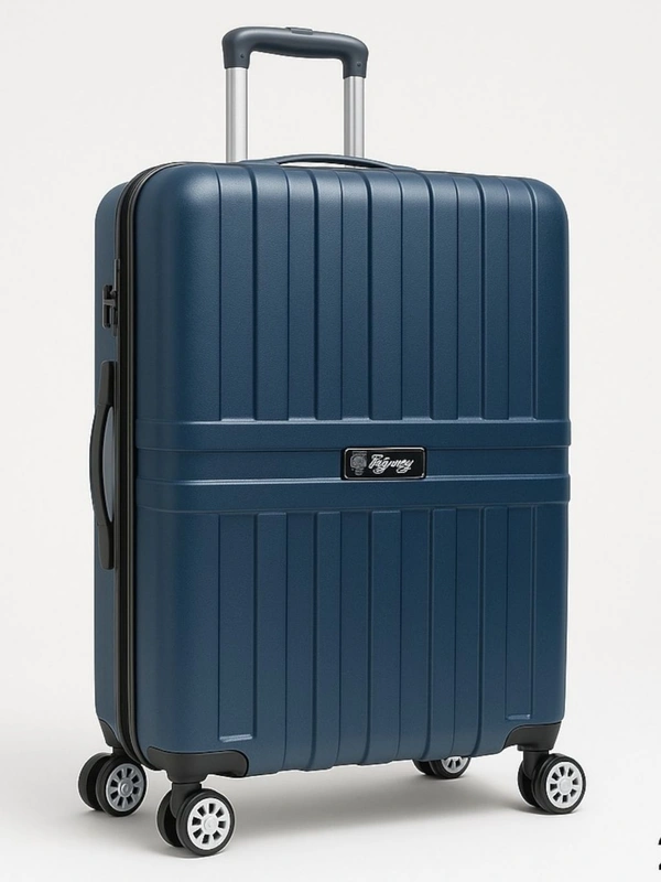 Flyeasy® 27-Inch Hard-Shell Luggage Trolley Bag | Lightweight ABS Suitcase with Spinner Wheels & Lock System (Navy Blue) - Navy Blue