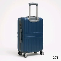 Flyeasy® 23-Inch Hard-Shell Luggage Trolley Bag | Lightweight ABS Suitcase with Spinner Wheels & Lock System (Navy Blue) - Navy Blue