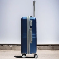 Flyeasy® 23-Inch Hard-Shell Luggage Trolley Bag | Lightweight ABS Suitcase with Spinner Wheels & Lock System (Navy Blue) - Navy Blue