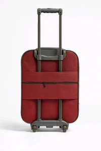 Expo Red Soft Trolley Bag, 3 Wheels & Number Lock – Travel Suitcase for Men & Women - Bright Red, 20 Inch (Small)