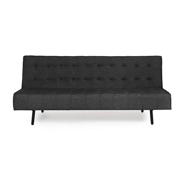 Werfo Naples Sofa cum Bed - Three Seater, Omega Grey - L 1.83m x W 79cm x H 80cm (72 x 31 x 31 inches)