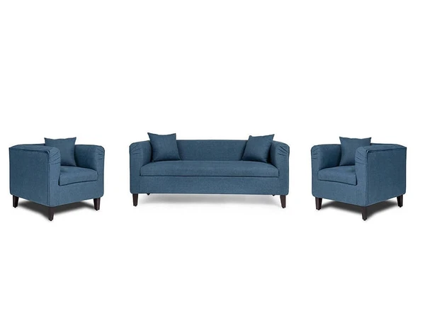 Werfo Miami Sofa - 3+1+1 Seater - Sapphire Blue 3 Seater + 1 Seater + 1 Seater, Sapphire Blue