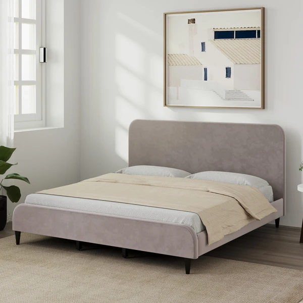 Werfo  Righte Upholstered Bed Frame  Queen size