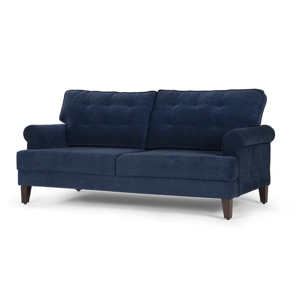 werfo Darza  Sofa - Three Seater Regular, 3 Seater, Malphino Cobalt Blue