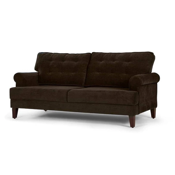 werfo Daraz Sofa - Three Seater Regular, 3 Seater, Malphino Dark Earth