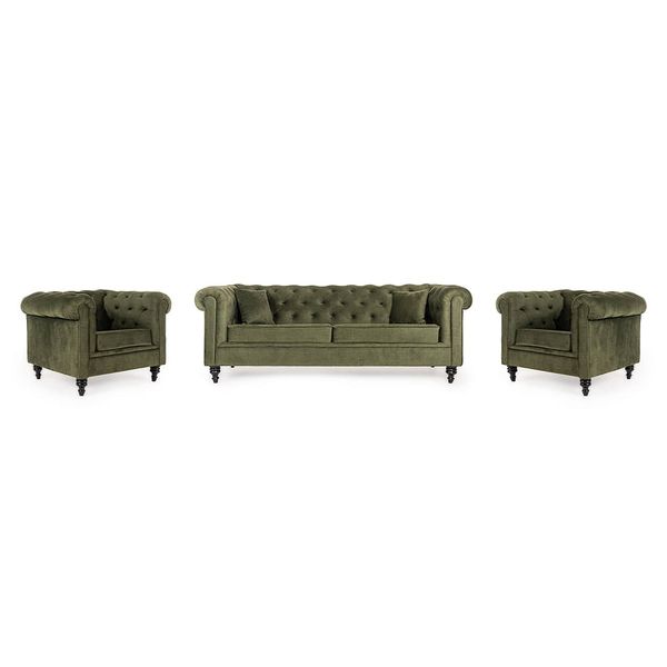 Werfo Chester Sofa Set (3+1+1) Reflection Green