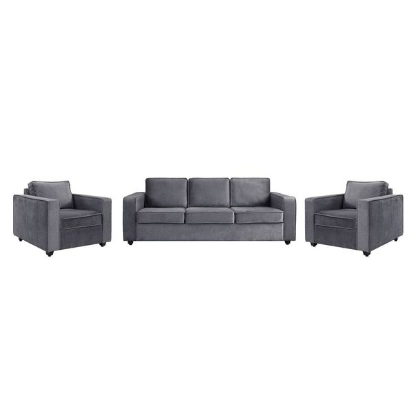 werfo Apollo Sofa Set - (3+1+1) Reflection Charcoal Grey