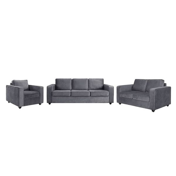 Werfo Apollo Sofa Set - (3+2+1) Reflection Charcoal Grey