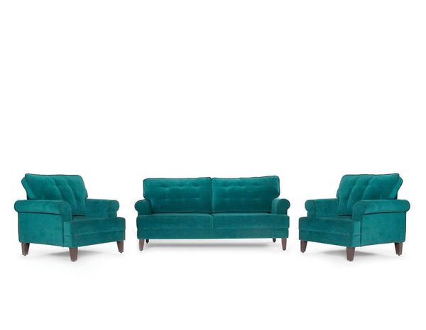 Werfo Daraz Sofa Set (3+1+1)  Malphino Malibu Green