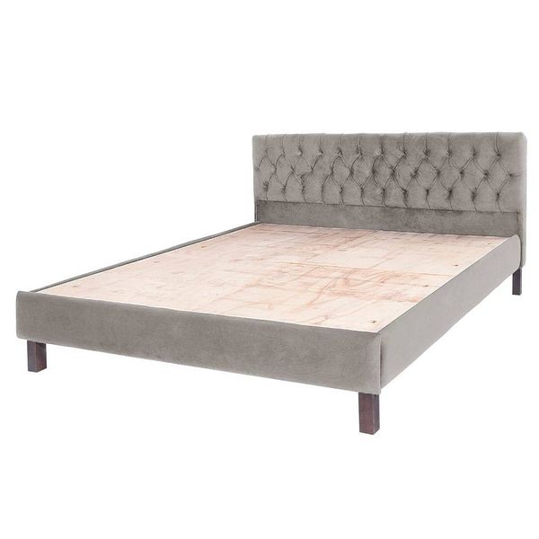 Werfo Limar Upholstered Solid Wood Queen Bed without Storage (Velvet tuscan tan) - 78" x 60"