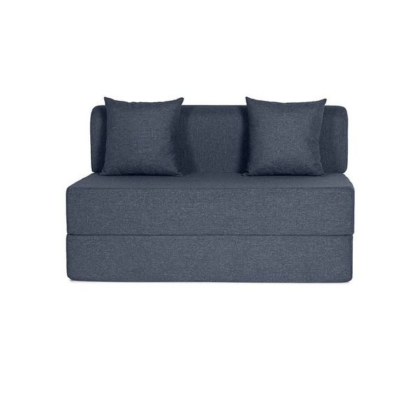 werfo Zack Sofa cum Bed - Two Seater, Omega Blue
