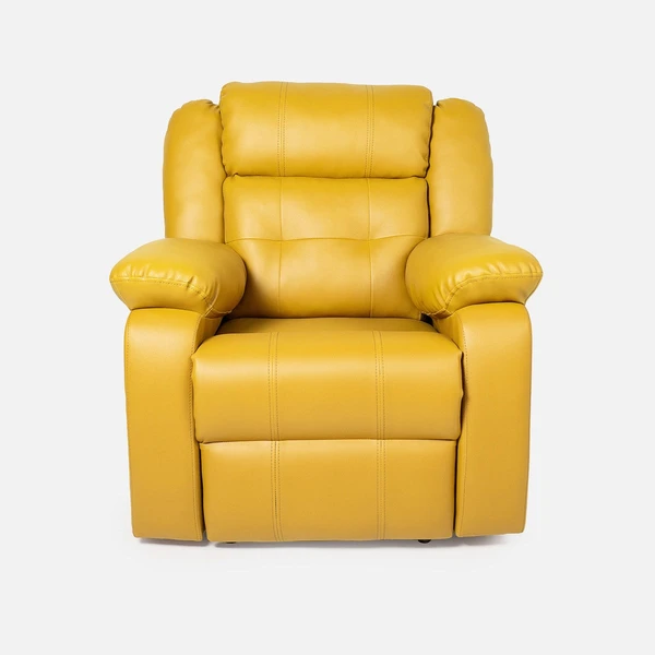 Werfo Roseli Leatherette Recliner Yello