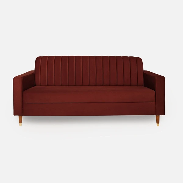 Werfo Hawali 3 Seater Sofa (Maroon) - 3 seater Sofa