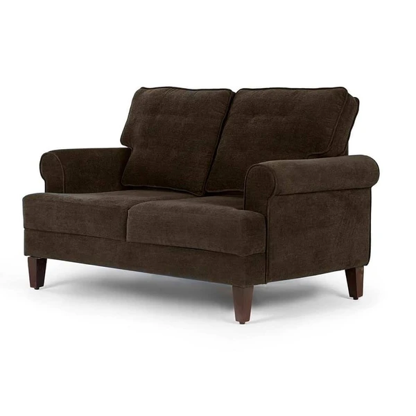 Werfo Daraz Sofa Two Seater Malphino Dark Earth