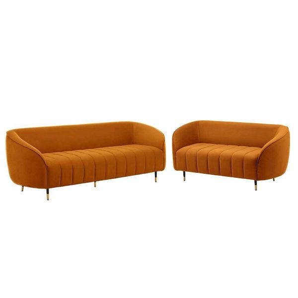 Werfo Peral Sofa Set - (3+2) Seater Amber