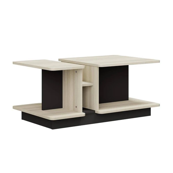 Werfo Aberto Coffee Table (Moldau Acacia + Slate Grey) - L 1m x W 58.9cm x H 43.9cm