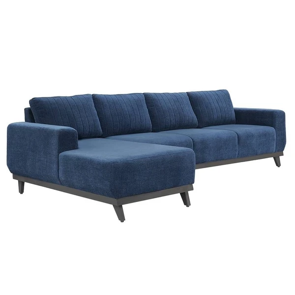 Werfo Barcelona L Shape Sofa Set (3 Seater + Left Aligned Chaise) Cobalt Blue