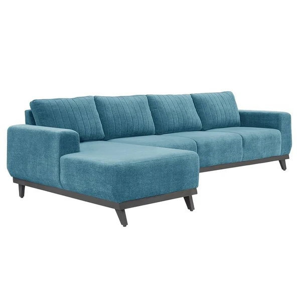 Werfo Barcelona L Shape Sofa Set (3 Seater + Left Aligned Chaise)  Malibu Green