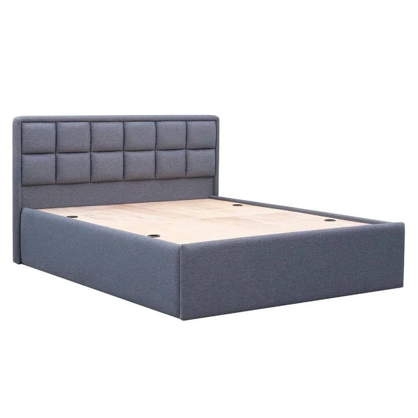  Bashira Queen Size Upholstered Bed with Storage in Omega Blue