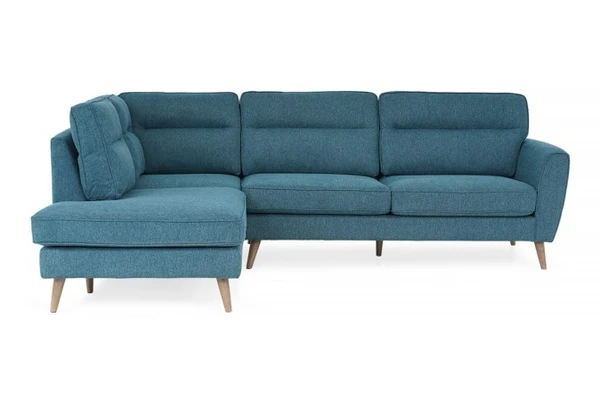 Werfo Milner Teal Fabric LHF Corner Sofa - 200 × 270 × 100 cm