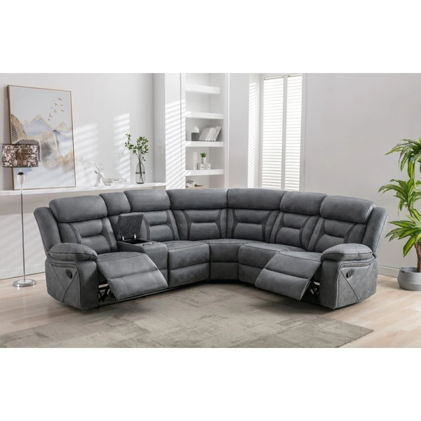 Werfo Ilitia 3 - Piece Upholstered Reclining Corner Sofa