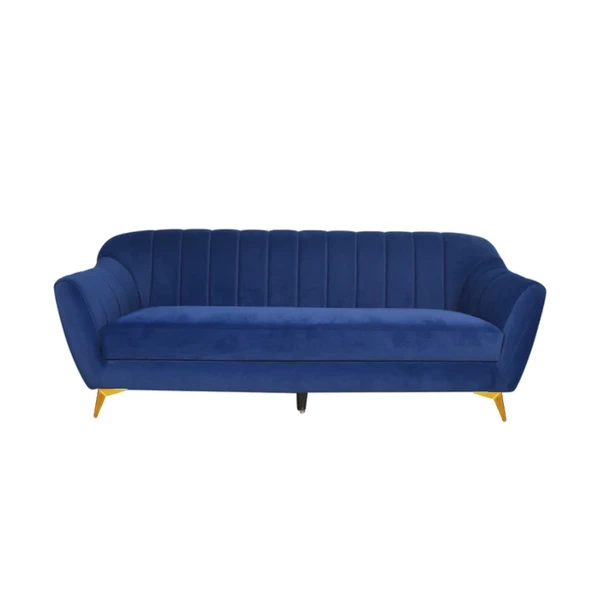 werfo Marco Sofa In Velvet Fabric 3 seater - 81(W) X 33(D) X 32.5(H) Inches