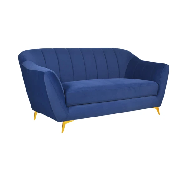 werfo Marco Sofa In Velvet Fabric (2 seater) - 60(W) X 33(D) X 32.5(H) Inches