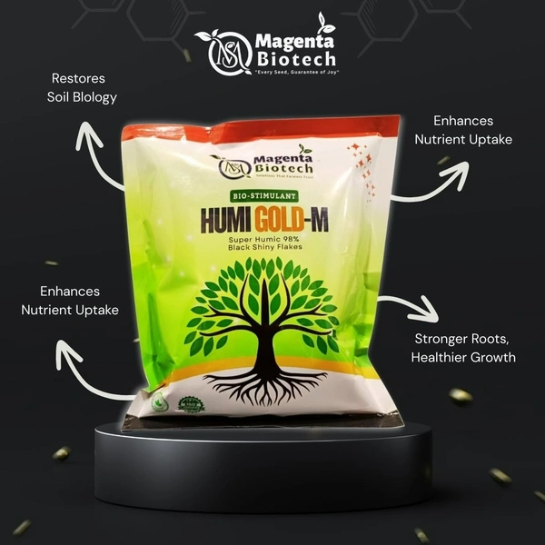 HUMI GOLD -M| _ Super Humic 98%, Black Shiny Flakes