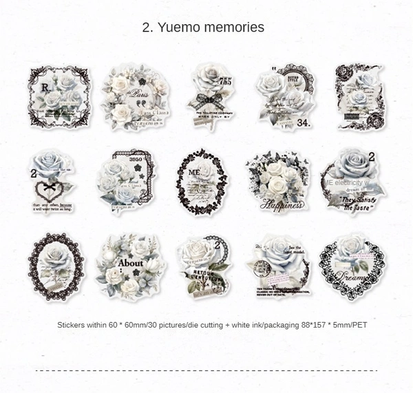 Lacy Flower Stickers
