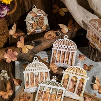 Butterfly brown stickers - Flower