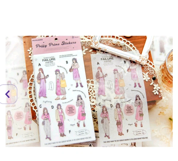Girl Sticker Sheets - F